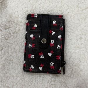 Disney Black and Red Card Holder with Minnie Mouse Design